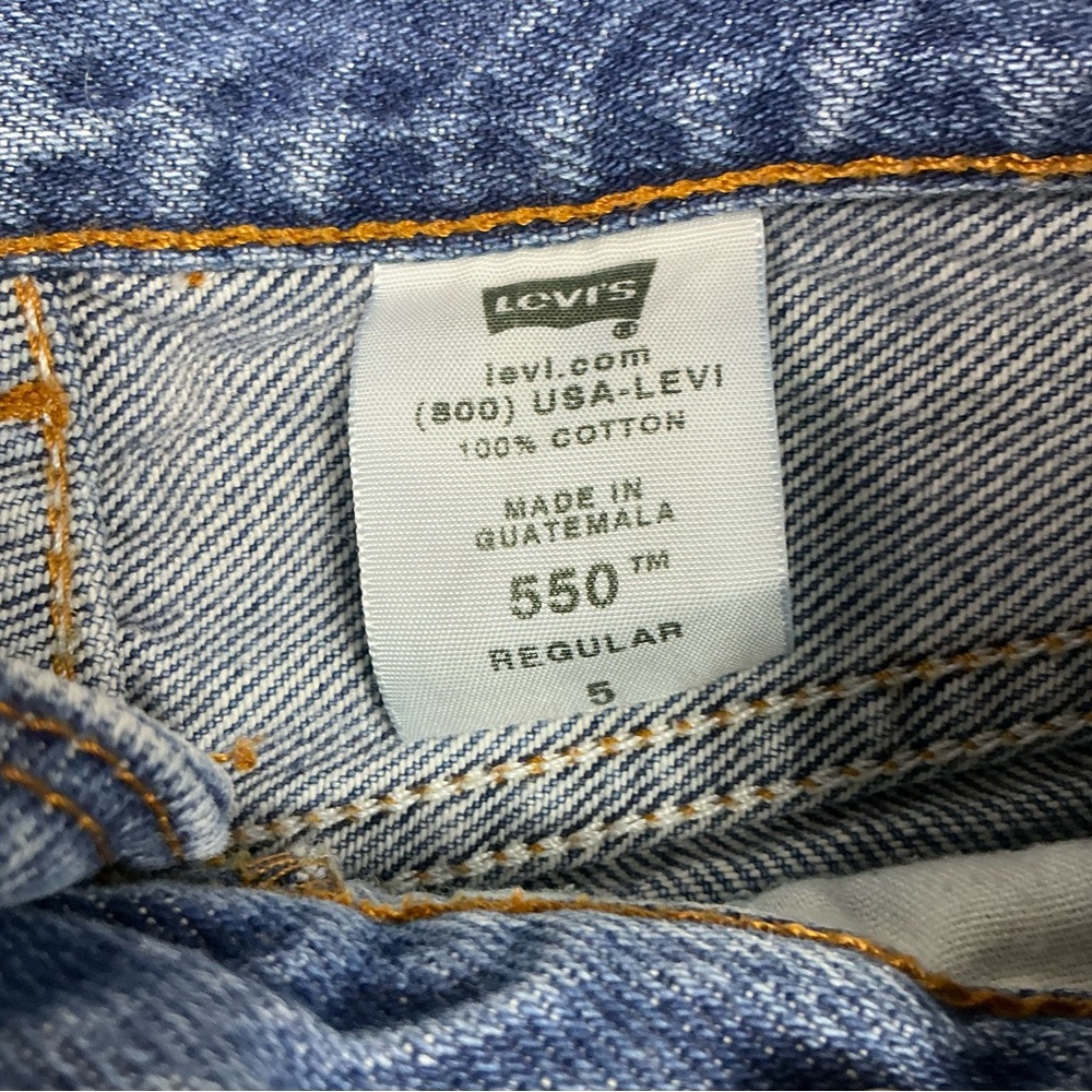 Y2K Levi’s 550 medium wash straight leg Jeans size youth XS - Picture 2 of 6